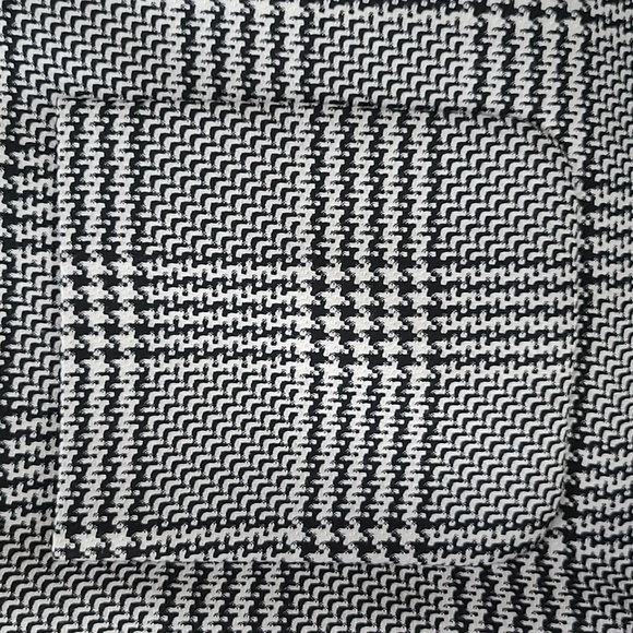 H&M Black and White Oversized Houndstooth Plaid Blazer - Size 8 - Picture 5 of 10
